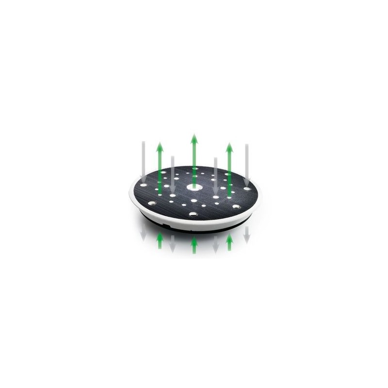 Plateau de ponçage - FESTOOL 492127 - Ø 125 mm - 9 trous - dur