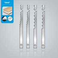Assortiment 12 lames à chantourner à ergots LEMAN 294912 - L127 mm