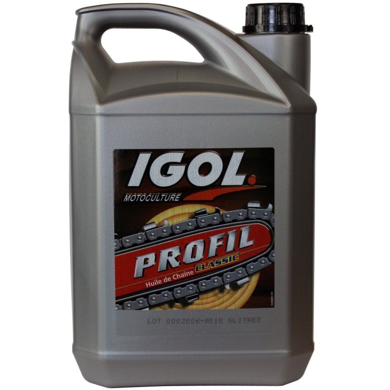 Huile pour chaine de tronçonneuse - IGOL PROFILCHAINE - bidon 5 l