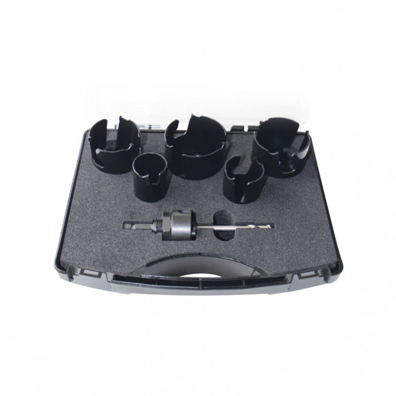 Coffret 5 trépans - LEMAN 8000.05 - carbure - Ø 35 à 68 mm