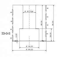Porte-outils - ELBE PC808530 - à calibrer-feuillure - Ø 80 x al 30 mm