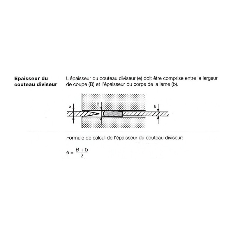 Couteau diviseur - GEDIMO - ép. 2,8 mm, pour lame Ø 400 mm