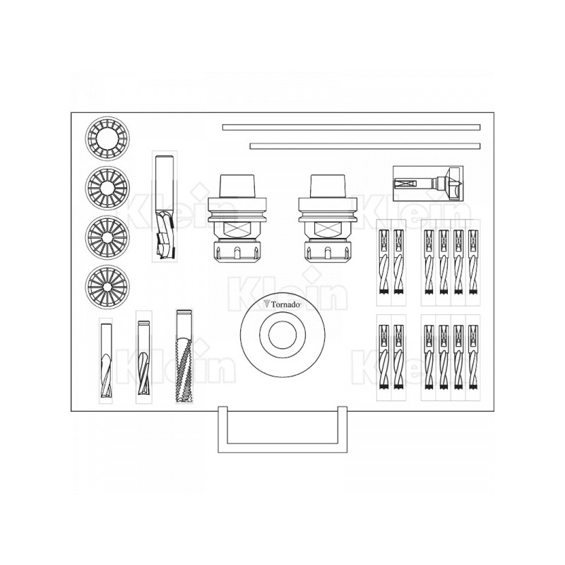Malette d'outils - KLEIN X118.001.N - ER32 - pour centre d'usinage