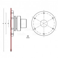 Mandrin porte lame - KLEIN T128.165.R -  HSK63F - h 100 mm - als 30 mm
