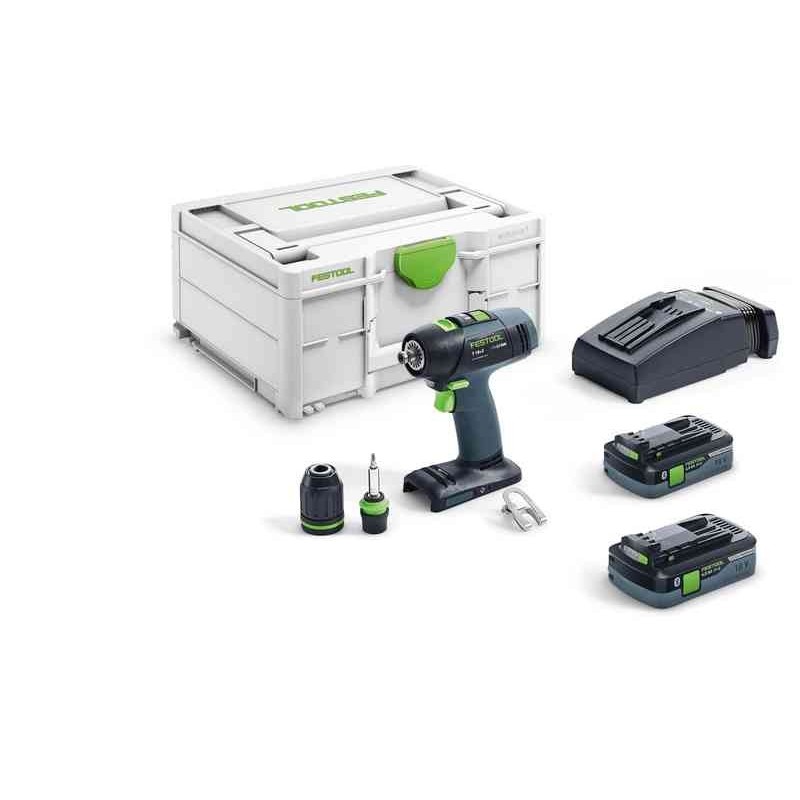 Perceuse-visseuse - FESTOOL T18+3 HPC 4,0 I-Plus 574756 - 18 V Li-ion