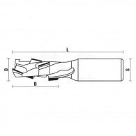 Mèche à défoncer diamant - GEDIMO - Ø 16 x l 35 x L 95 mm - Q 20
