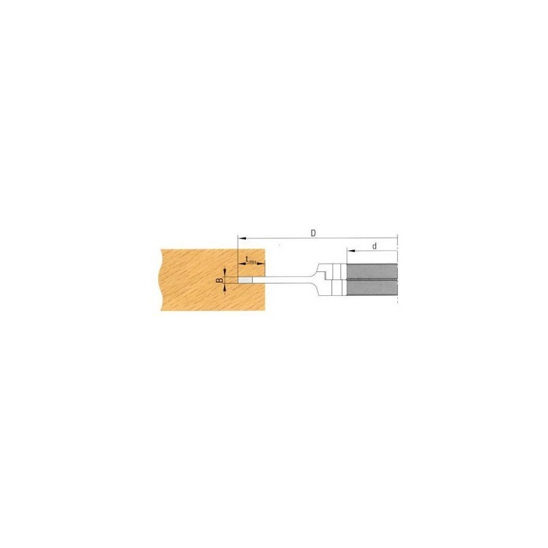 Porte-outils à rainer - ELBE PR003025 - Ø 160x8/15x50 mm