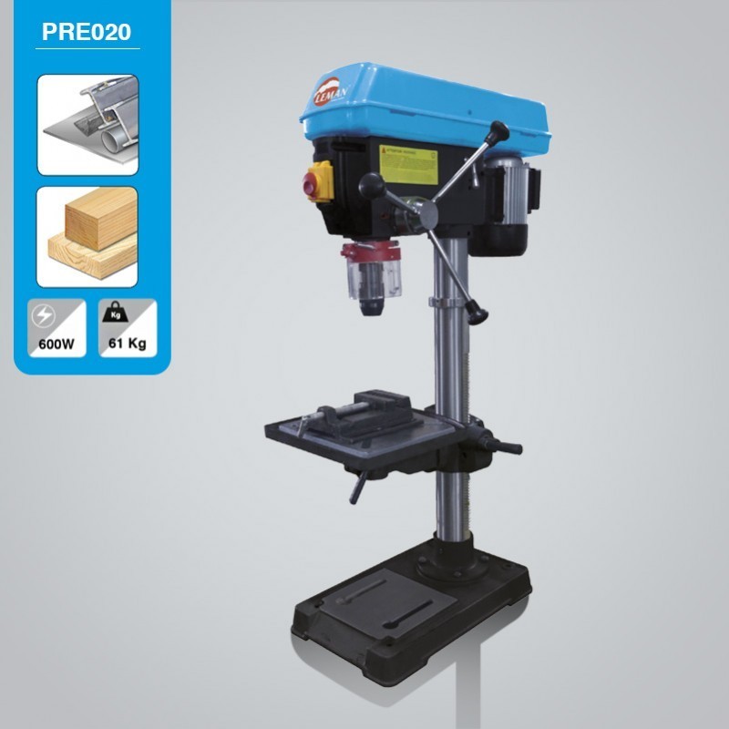 Perceuse à colonne d'établi - LEMAN PRE020 - 600 W - 230 V