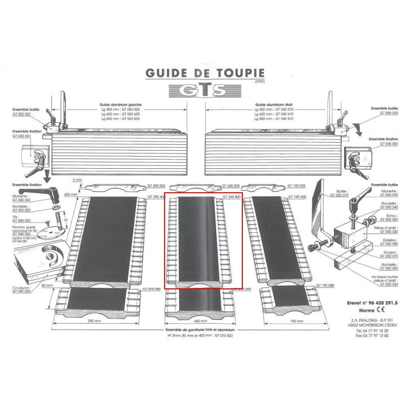 Garniture de protection - ELBE GT240400 - H 400 mm x L 240 mm Garniture de protection - ELBE GT240400 - H 400 mm x L 240 mm