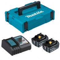 Pack batteries - MAKITA 198116-4 - 2 x BL1860B - 18 V Li-ion - 6,0 Ah