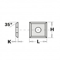 Plaquette carbure - CMT 79010503 - 10,5 x 10,5x1,1 mm