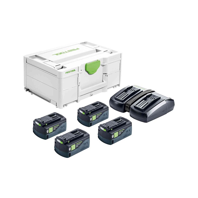 Set énergie - FESTOOL 577136 - SYS 18V 4x5,2/TCL 6 DUO Set énergie - FESTOOL 577136 - SYS 18V 4x5,2/TCL 6 DUO
