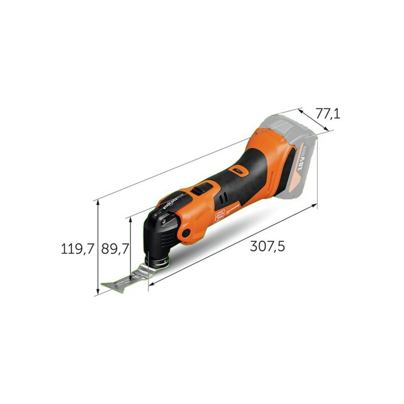 Outil oscillant - FEIN AMM 500 PLUS AS - MultiMaster - 18 V Li-ion