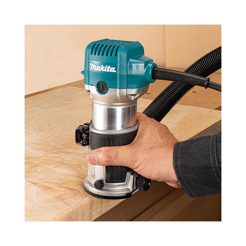 Affleureuse Défonceuse multifonctions - MAKITA RT0702CX3J - Ø 6-8 mm