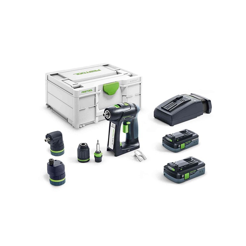 Perceuse-visseuse - FESTOOL C18 HPC 4,0 I-Set 576992 - 18 V Li-ion