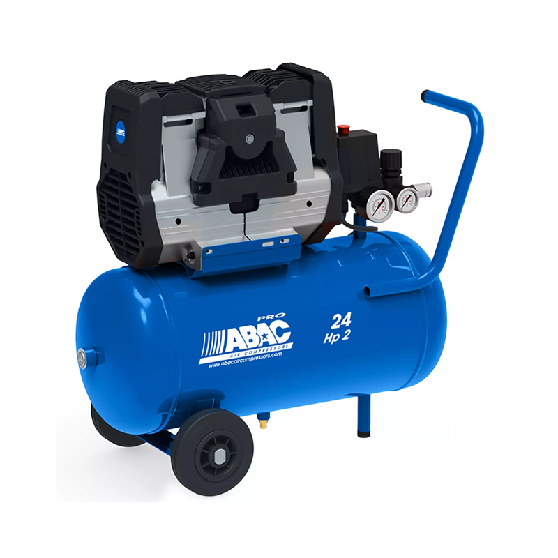 Compresseur silencieux - ABAC - 2 CV/24 L - 230 l/min - 230 V