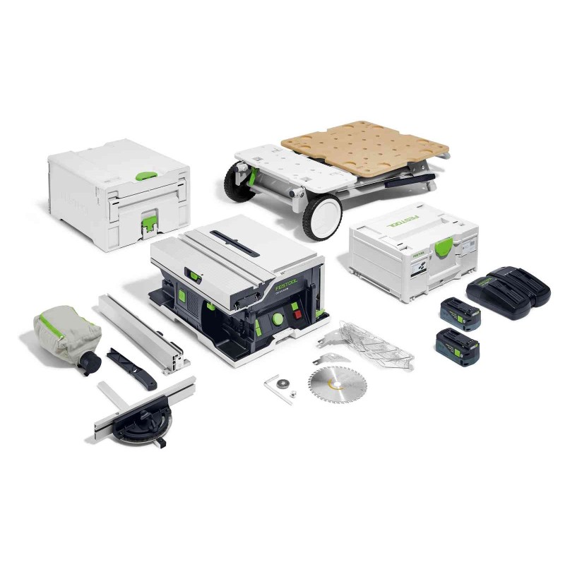 Scie sur table - FESTOOL CSC SYS 50 EBI-Set - 36 V - 5 Ah - 48 mm Scie sur table - FESTOOL CSC SYS 50 EBI-Set - 36 V - 5 Ah - 48 mm