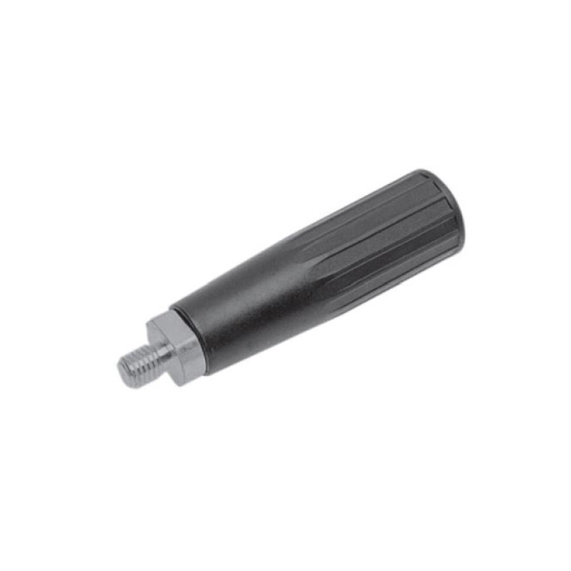 Poignée droite filetée - APAAX 6347015 -  M12 x L 96 mm - Ø 28 mm