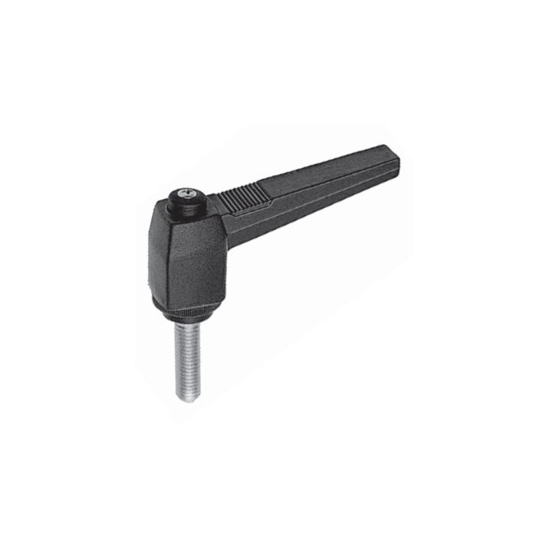 Poignée débrayable filetée - APAAX 6358780 - M16 x L 70 mm - plastique