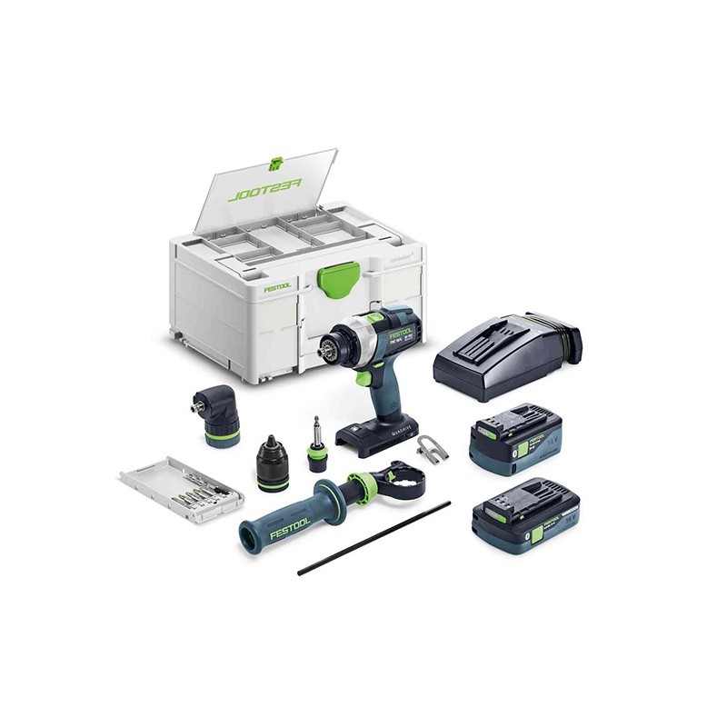 Perceuse-visseuse - FESTOOL TDC 18/4 5,0/4,0 I-Set 577612 - 18 V
