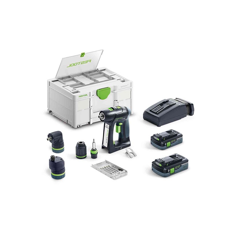Perceuse-visseuse - FESTOOL C18 HPC 4,0 I-Set 577617 - 18 V Li-ion