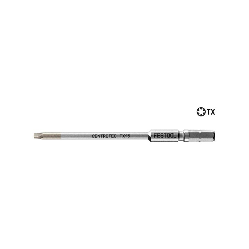 Embout de vissage - FESTOOL 500847 - TX15 - L 100 mm - 2 pièces