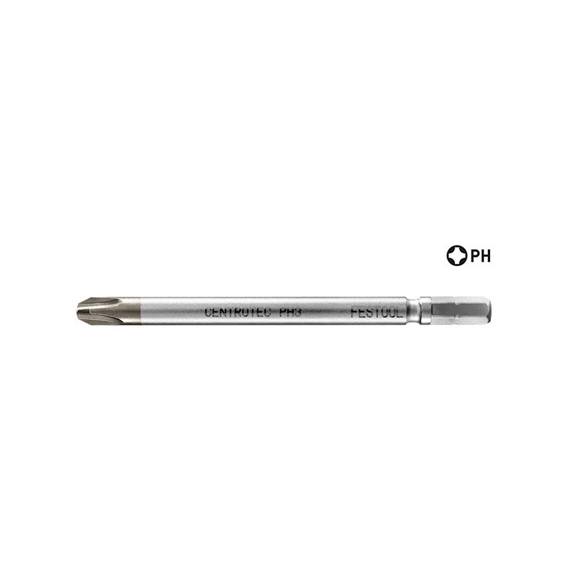 Embout de vissage - FESTOOL 500846 - PH3 - L 100 mm - 2 pièces