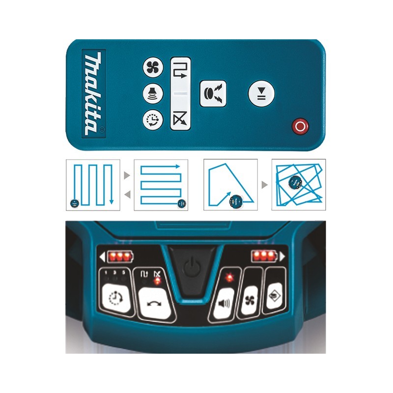 Aspirateur - MAKITA DRC200Z - 36 V - 2 x 18 V - 8 l - type L