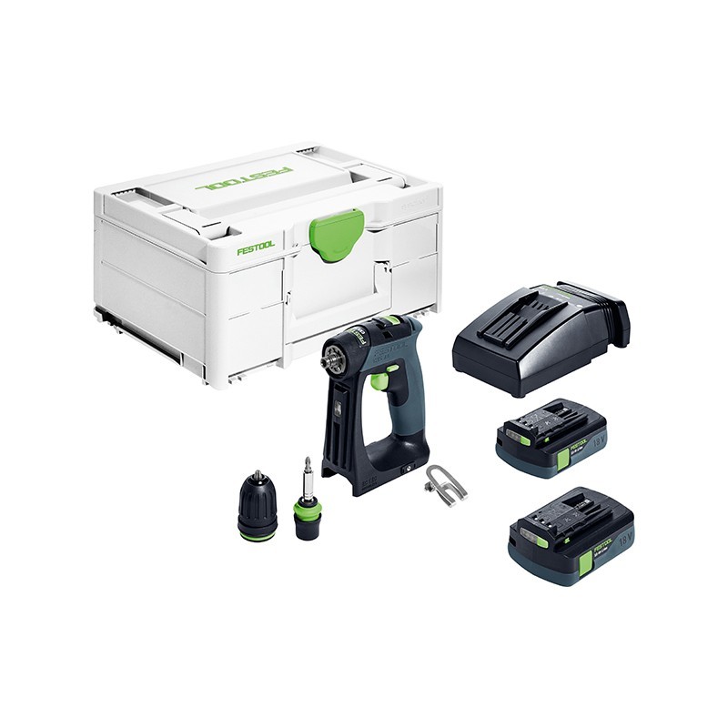 Perceuse-visseuse - FESTOOL CXS 18 C 3,0 Plus 576883 - 18 V Li-ion