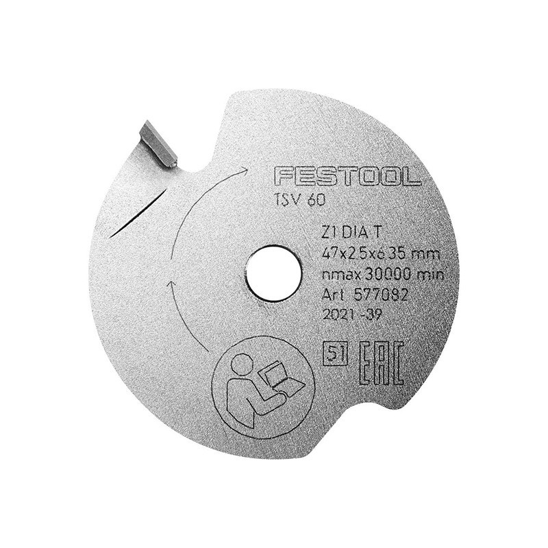 Lame inciseur - FESTOOL 577082 - Ø 47x2,5x6,35 T1 Lame inciseur - FESTOOL 577082 - Ø 47x2,5x6,35 T1