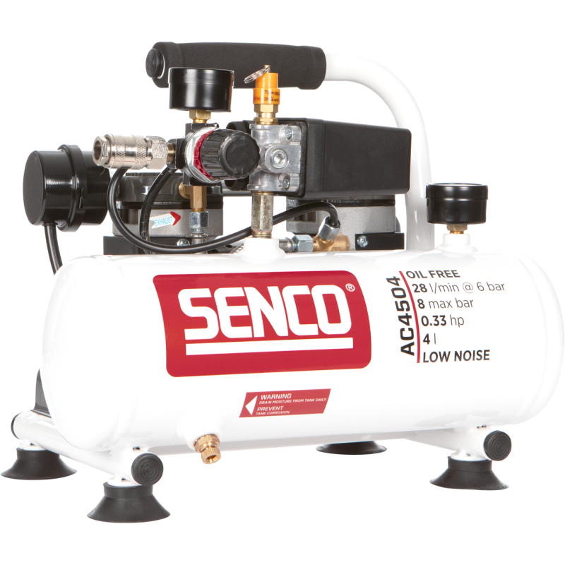 Compresseur - AERFAST AC4504 - 4 litres - 8 bars - 0,24 Kw - 230 V Compresseur - AERFAST AC4504 - 4 litres - 8 bars - 0,24 Kw - 230 V