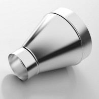 Cône de réduction bords lisses - Ø 120 Flex / 100 Int. - L 160 mm