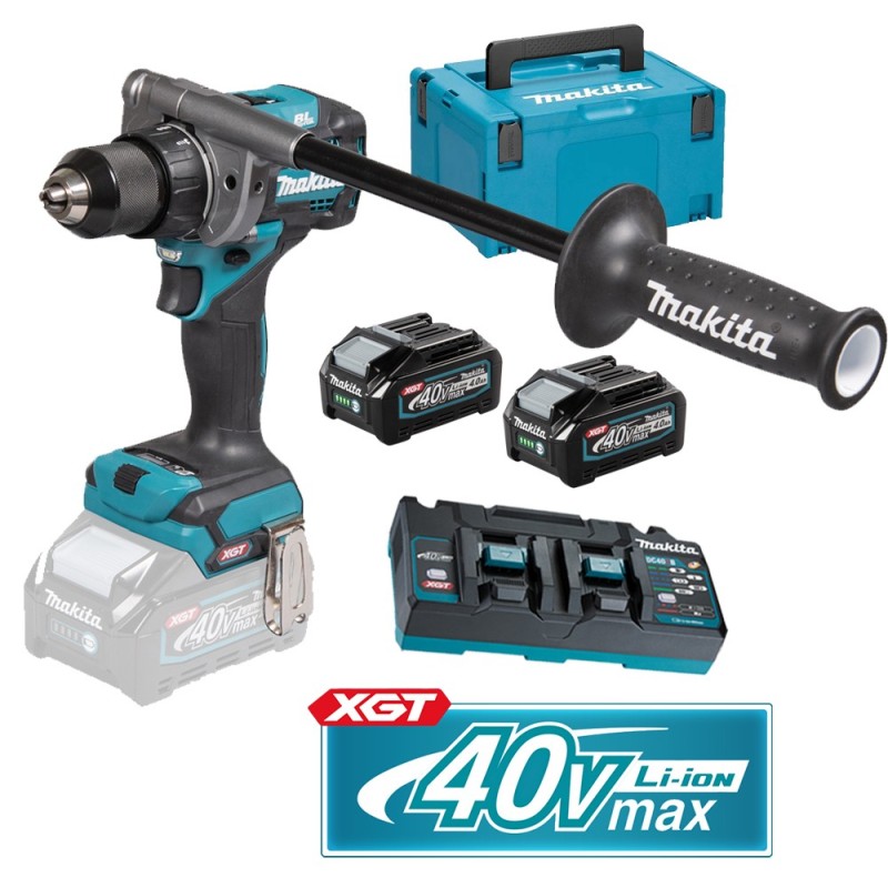 Lot perceuse-visseuse/pack 4A - MAKITA DF001GZ01 - 40 V Li-ion - 4,0 A Lot perceuse-visseuse/pack 4A - MAKITA DF001GZ01 - 40 V Li-ion - 4,0 A