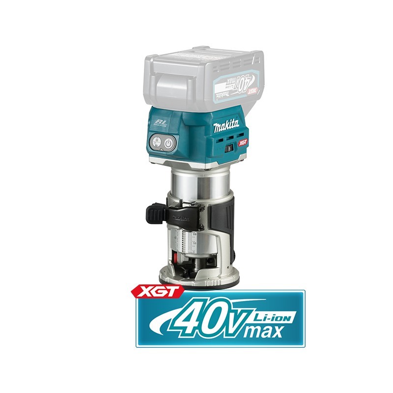 Défonceuse affleureuse - MAKITA RT001GM208 - 40V - Ø 6-8 mm