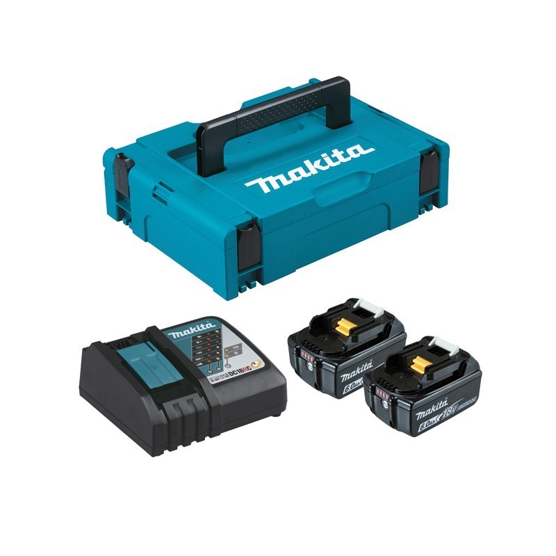Lot perceuse-visseuse/pack 6A - MAKITA DDF486ZJ - 18 V Li-ion - 6,0 Ah