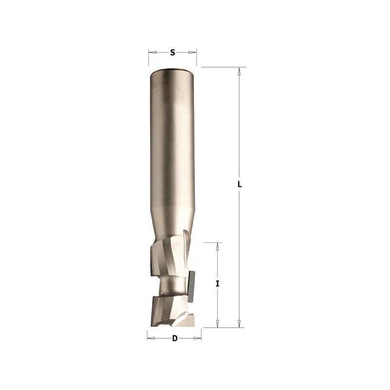 Mèche à défoncer diamant - GEDIMO - ø 16 X l 25 x L 85 mm - Q 16