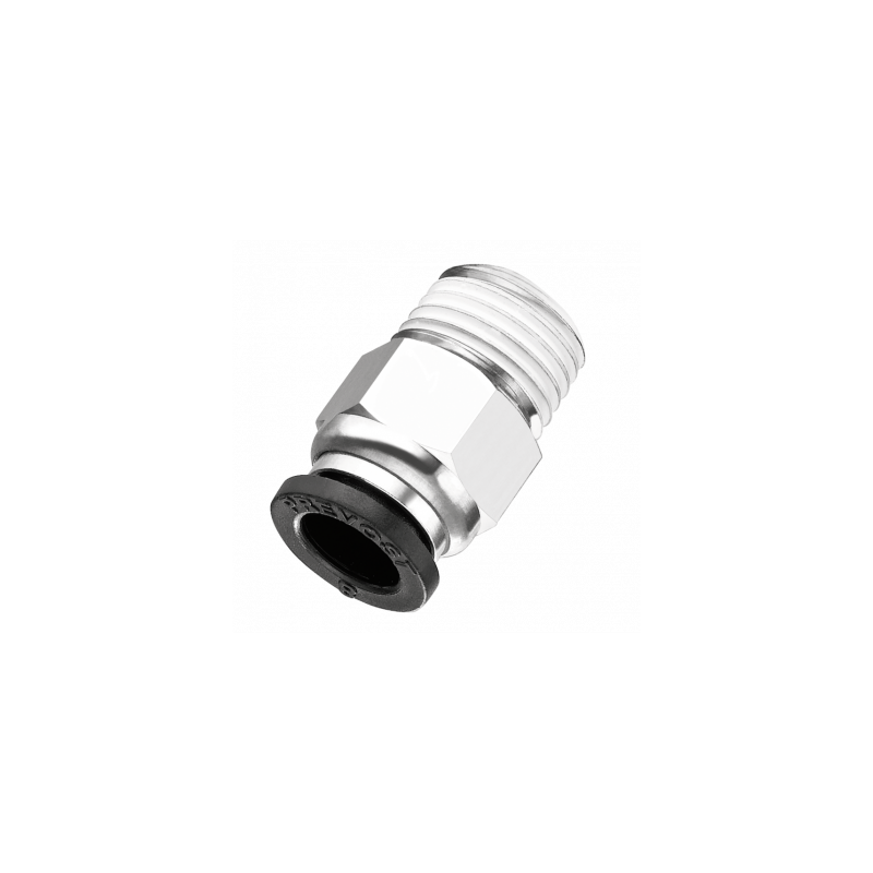 Raccord droit - PREVOST RPDMR0603 - Ø 6 mm - 1/2 Gaz