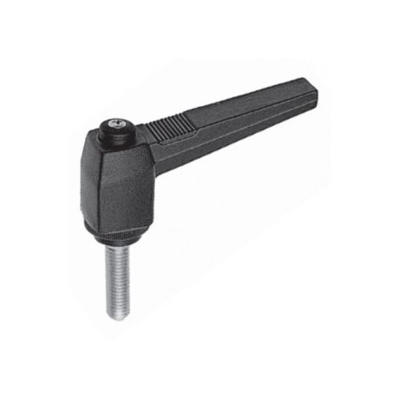 Poignée débrayable filetée - APAAX 6355610 - M4 x L 20 mm - plastique