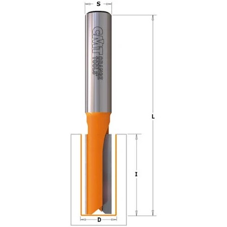 Mèche profil en T - CMT 95000111 - Ø 9,5/4,8 x l 11 x L 54 mm - Q8