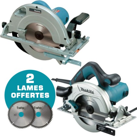 Lot 2 Scies circulaires - MAKITA 5903RK + HS6601 - Ø 235 mm / Ø 165 mm