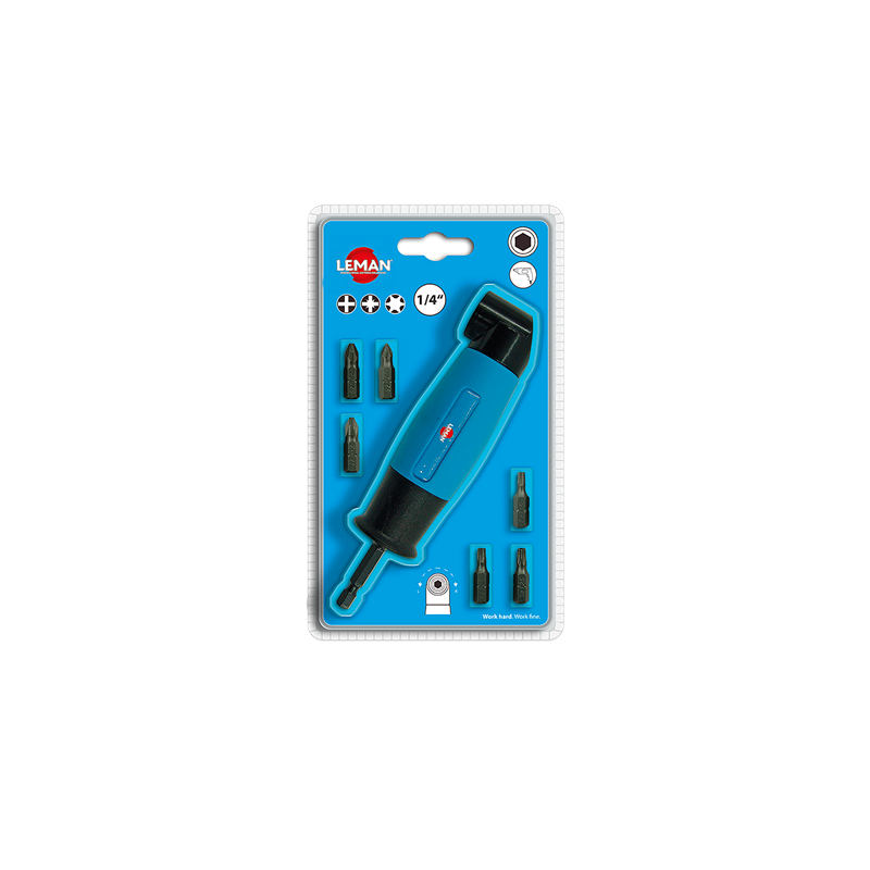 Renvoi d'angle 90°- LEMAN 56007- Pour perceuses et visseuses - Douille magnétique + 6 embouts Renvoi d'angle 90°- LEMAN 56007- Pour perceuses et visseuses - Douille magnétique + 6 embouts