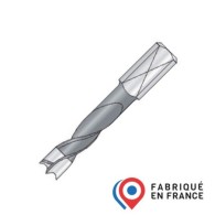 Mèche à tourillon - ELBÉ 78ME104575 - Ø 8 x l 43 x L 70 mm - Q10P Gauche