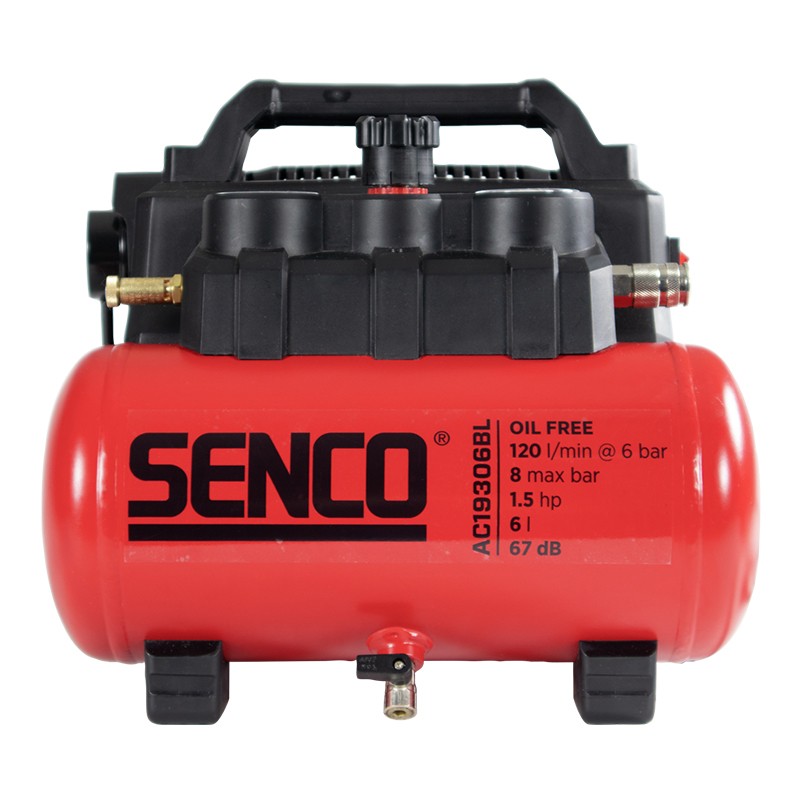 Compresseur - SENCO AC19306BL - 6 litres - 8 bars - 1,5 Kw - 230 V Compresseur - SENCO AC19306BL - 6 litres - 8 bars - 1,5 Kw - 230 V