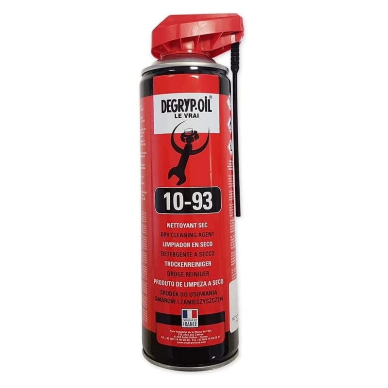 Nettoyant Sec (Freins, mécanique) aérosol 650 ml/500 TDS - 10-93 DEGRIP-OIL LE VRAI
