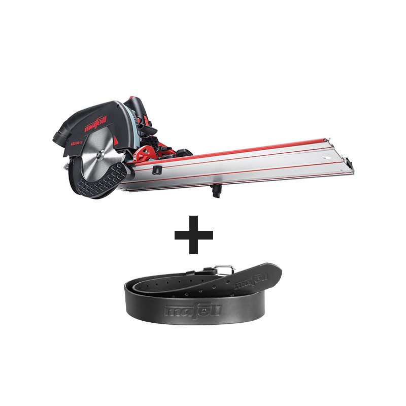 Lot scie circulaire - MAFELL KSS 60 91B101 - 1800 W - 67 mm + Rail Mafell 304365 Offert