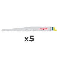 Lame de scie sabre - MAFELL 092623 - RSB-WM225 - bois lourd + métal - 5 lames