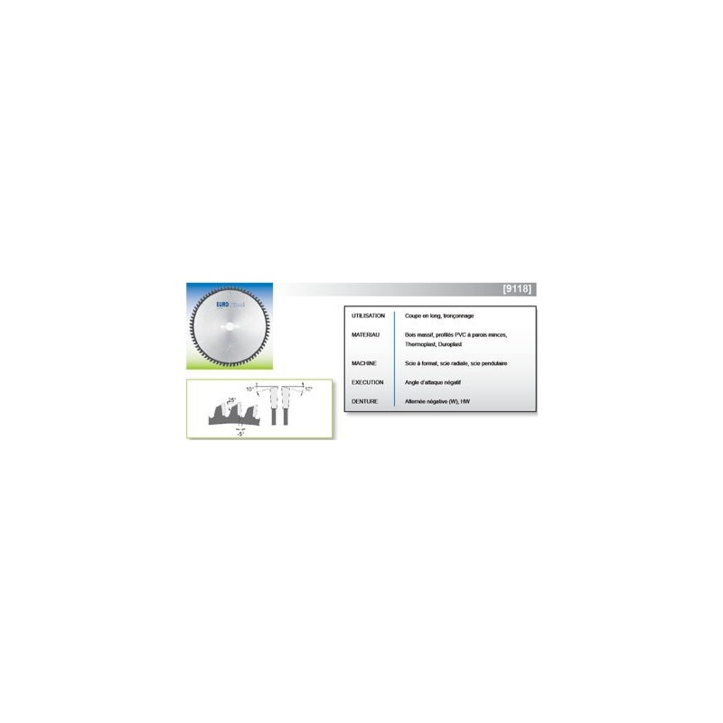 Lame carbure - AKE 91183059630 - Ø 305x2,8/2,0x30 Z96NEG
