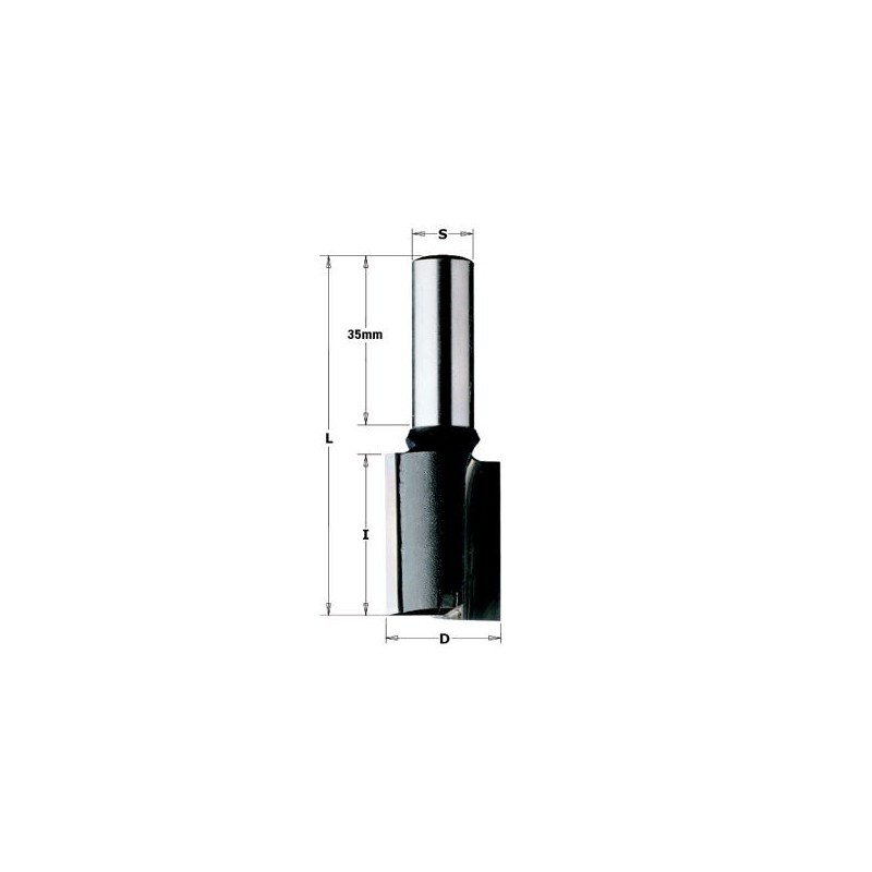 Mèche à défoncer - CMT 17514011 - Ø 14 x l 25 x L 75 mm - Q10