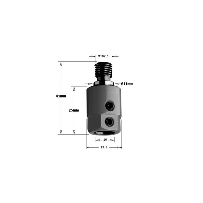 Mandrin de perçage - CMT 30500001 - Ø 10 - M10 - droite