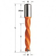 Mèche à tourillon - CMT 30815012 - Ø 15 x L 30/57 mm - Q10 - gauche